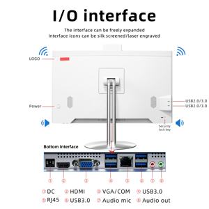 PC Todo en Uno OEM de Escritorio, Intel Core I5, Pantalla LCD de 23.8 Pulgadas, 8GB de RAM DDR4, <span class=keywords><strong>Windows</strong></span> <span class=keywords><strong>10</strong></span> <span class=keywords><strong>Pro</strong></span>, Uso Empresarial, Almacenamiento SSD - Product Image 4