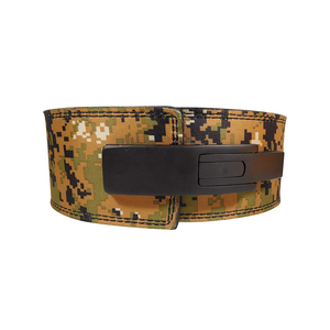 เข็มขัดหนังแบบปรับแต่งได้สำหรับทุกเพศพร้อมอุปกรณ์เสริมสำหรับงัดเอวเข็มขัดยกน้ำหนักหนังวัววัวสำหรับยิม - Product Image 2