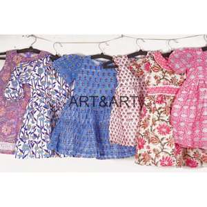 ชุดเดรสชายหาดทรงเอ พิมพ์ลายดอกไม้ แขนพองเล็กน้อย ผ้าฝ้าย 100% เป็นมิตรกับสิ่งแวดล้อม สำหรับฤดูร้อน ขายส่ง - Product Image 3