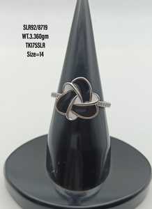 ขายส่งจำนวนมากเงินสเตอร์ลิงวันวาเลนไทน์สาวหวานดอกไม้มินิมอลหนาอ้วนสีชมพูหัวใจแหวนเคลือบ - Product Image 4