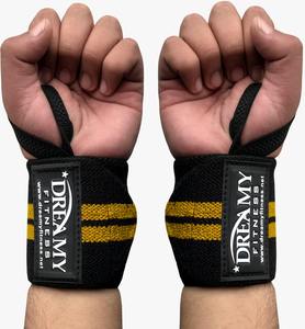 Power Lifting Cross Training Heavy Duty Levantamiento de pesas Muñequeras Logotipo personalizado Tipos de muñequeras de gimnasio impresas - Product Image 3