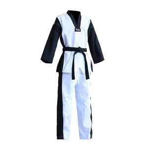 2025 Arts martiaux Taekwondo uniforme col en v adulte Taekwondo maître uniforme à vendre meilleure qualité Jiu Jitsu Kimono costume - Product Image 3