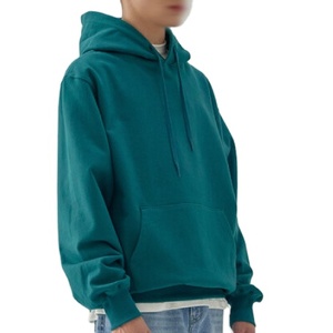 Pull à capuche épais 100% coton de qualité luxueuse pour hommes Impression bouffante Streetwear d'hiver surdimensionné Brodé sur mesure - Product Image 4