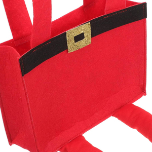 Sacchetto Decorativo a Forma di Piedi di Babbo Natale, Accessori per le Festività - Product Image 3