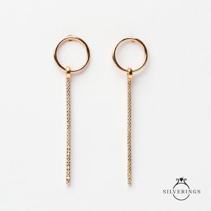 NOVAMART Fine 925 <b>Sterling</b> <b>Silver</b> Sklight Zircon Crystal <b>Dangle</b> <b>Earrings</b> Wholesale Export - Product Image 3