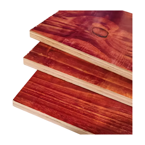 Panneau <span class=keywords><strong>de</strong></span> contreplaqué moderne <span class=keywords><strong>en</strong></span> peuplier écologique, filmé rouge, 1220x2440mm, 12mm 15mm 18mm 21mm, pour <span class=keywords><strong>coffrage</strong></span> <span class=keywords><strong>de</strong></span> construction - Product Image 1