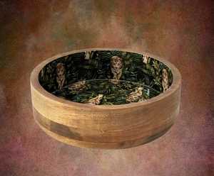 Bol en bois avec artisanat traditionnel Parfait pour les pâtes à salade Fruits et centre de table - Product Image 3