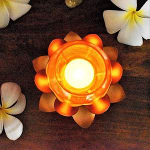 Support de bougie finition métallique, fait main, décoratif, centre de table pour bougies chauffe-plat, ambiance luxueuse pour la maison, idéal pour les fêtes, mariages, ou comme cadeau spirituel. - Product Image 3