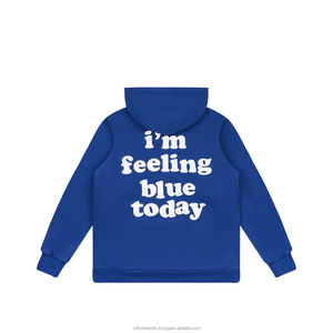 เสื้อสวมหัวเปิดไหล่โอเวอร์ไซส์ทำจากพลอยเทียมมีฮู้ดสไตล์ฮิปฮอปสำหรับผู้ชายผู้หญิงสำหรับฤดูใบไม้ร่วง - Product Image 1