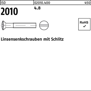Countersunk <b>Screw</b> ISO 2010 M5 X 35 Grade 4.8 500 Pieces - Product Image 1