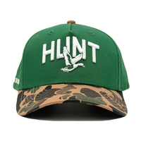 Gorras de algodón estructuradas de 5 paneles personalizadas, gorras de camuflaje con logotipo bordado en 3D, gorras de béisbol de dos tonos para deportes de carrera