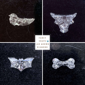 Diamante hecho a mano cultivado en laboratorio D Color VVS2 Color claridad media luna corte joyería para mujeres IGI certificado CVD Fabricación de la India - Product Image 2