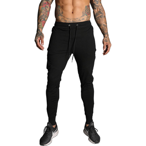 100% coton de haute qualité hommes pantalons Joggers Simple Logo personnalisé blanc coloré Jogging pantalons de survêtement pour hommes - Product Image 2