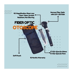 4X Magnifying Portable Mini Led Fiber <b>Optic</b> Otoscope Digital Led Light Medical Otoscope Eardrum Examination Manual for Home Use - Product Image 1