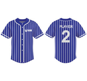 Camiseta de Béisbol Personalizada con Rayas, Uniforme de Equipo Auténtico, Venta al por Mayor, Camiseta Deportiva Estampada de Alta Calidad, Camiseta OEM con Logotipo - Product Image 4