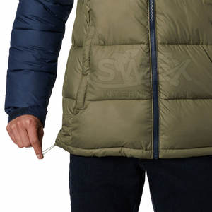 Concevez votre propre logo sur mesure Veste d'hiver à capuche pour hommes Vêtements décontractés imperméables Veste d'hiver à capuche à bulle - Product Image 6