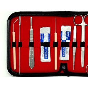 Kit de disección avanzada de biología para estudiantes de medicina, juego de herramientas de disección de acero inoxidable, kit de práctica de sutura para estudiantes de laboratorio de anatomía - Product Image 2