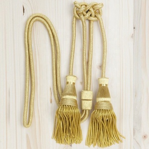 พู่ผ้าฝ้ายขอบสีทองแบบกำหนดเอง - Product Image 2