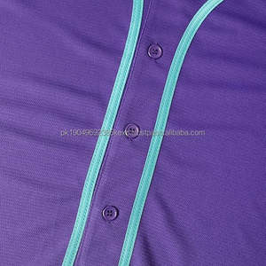 Sublimación Jersey Béisbol Moda Jersey personalizado Béisbol liso Sin mangas Negro Sublimado Camisetas de béisbol - Product Image 5