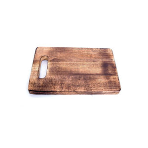 Tabla de cortar de madera de nogal con mango de cuero Premium Live Edge Charcuterie Serving Platter Tabla de cortar de madera Tabla de cortar - Product Image 2