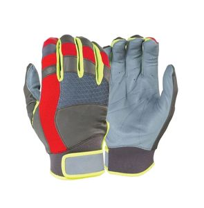 Guantes de bateo profesionales de buena calidad con diseño personalizado Guantes de bateo de béisbol de cuero auténtico Pit Tared - Product Image 1