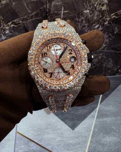 นาฬิกาเพชรโมอิสซาไนต์แบบเต็มหน้าปัด ดีไซน์คริสตัลกันน้ำ สำหรับผู้ชาย จำหน่ายราคาส่ง คุณภาพเยี่ยม ราคาดีที่สุด - Product Image 1