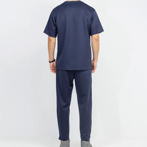 Casual <b>Short</b> Sleeve T-Shirt and <b>Trouser</b> Fashion Tracksuit for Daily Wear <b>Men's</b> Summer Clothing Tracksuit Two Piece Set - Product Image 2