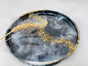 Round Resin Plate <b>for</b> Serving Durable Plate Perfect <b>for</b> Gifting or Interior Styling - Product Image 3