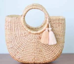 Bolso de playa, bolso de paja, bolso de paja con asa superior, bolso de mano de paja - Product Image 3