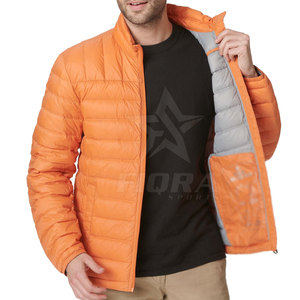 Factory's New Arrival <b>Men's</b> Winter Eco-Friendly Breathable Puffer <b>Jacket</b> Nylon/Polyester <b>Long</b> Sleeved Custom Logo Printed Stand - Product Image 5