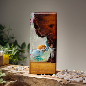 Lamp custom resin, Anime Resin Lamp,LED Night <b>Light</b>, handmade gift, art deco diorama lamp, personalized gift, Anime epoxy lamp - Product Image 6