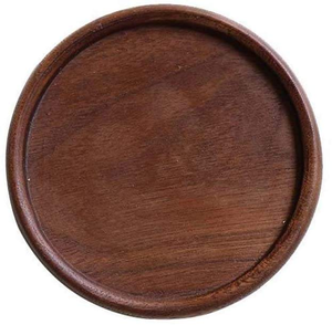 Ensemble de sous-verres vintage en bois de noyer et de pin naturel, tapis et dessous de verre ronds et carrés vierges en bois de chêne - Product Image 5