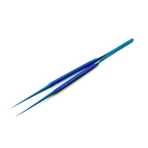Fórceps de microatado de titanio personalizados, 6 pulgadas, 15cm con puntas desempolvadas de diamante STR de 0,4mm, instrumentos médicos quirúrgicos oftálmicos para ojos - Product Image 1