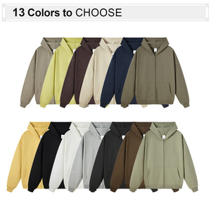 Sudadera con Capucha Super Whale para Hombre, con Cierre, Estilo Casual, Talla Grande, Color Sólido, Trackstar, Marca Privada OEM - Product Image 2
