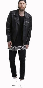 Chaqueta de Motociclista de Cuero Genuino para Hombre, Estilo Casual, OEM, Venta al por Mayor, Anti-UV, Transpirable, Precio de Fábrica - Product Image 4