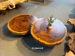 MESA Y SILLAS REDONDAS DE MADERA SÓLIDA DE RESINA EPOXI CON PATAS DE METAL CONJUNTO ELEGANTE MUEBLES DE HABITACIÓN DE ESTILO RÚSTICO COLORIDO - Product Image 5