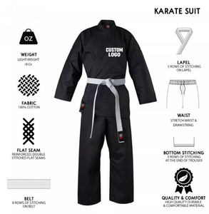 Vente en gros de coton judo & BJJ Kimono Gi Set personnalisable Arts martiaux uniforme hommes OEM Service disponible Karaté Kimonos BJJ - Product Image 6