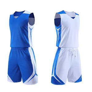 Fait sur mesure uniforme de basket-ball pour hommes de haute qualité en polyester respirant grande taille avec logo personnalisé - Product Image 1