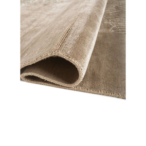 Alfombra de Bambú y Seda Azalea Green, Tejida a Mano, con Diseño Floral, 9x12, para Sala de Estar, Decoración para Adolescentes, Aibz-1031 - Product Image 2