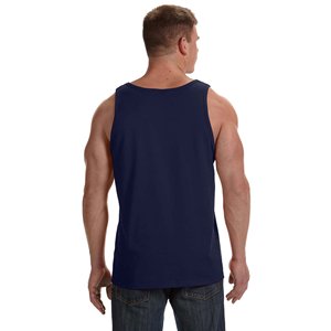 Custom Made Summer Men's Sleeveless Fitness Tank Top Breathable Knitted Design with OEM O-Neck Casual Style for Sale - Product Image 3