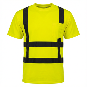 Camisa de Trabajo de Seguridad Reflectante de Alta Calidad para Hombre, Camisa de Trabajo Transpirable de Manga Corta de Alta Calidad, Camisa de Seguridad - Product Image 5