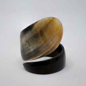 Pulsera de cuerno de búfalo y buey hecha a mano, brazalete de moda de Color Natural, brazalete de mejor diseño de la colección de joyas Love - Product Image 3