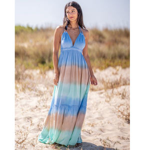 ชุดโบโฮชายหาดผู้หญิงสไตล์โบฮีเมียนชุดโบฮีเมียนแบบใหม่มัดย้อมแบบโบฮีเมียนจากอินเดียสินค้าออก2024 - Product Image 1