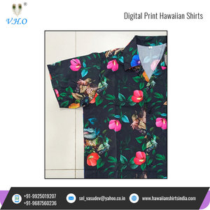 Chemise hawaïenne à imprimé numérique pour hommes, haut à manches courtes, imprimé Floral, haute qualité, bon marché, pour les acheteurs en vrac - Product Image 6