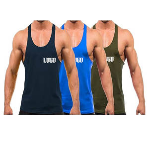 Vente en gros Coton Personnalisé Hommes Muscle Gym Running Stringer Débardeurs pour une Vie Active Musculation Fitness Débardeurs - Product Image 6