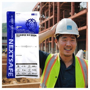 NEXTSAFE Reusable Cold Ice Pack Instant Ice-less Chill Double (1 Time/Disposable) Easy Fit Cold Compress Made in Korea