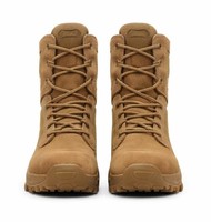 Bottes en daim personnalisées pour hommes, hautes, légères, respirantes, pour le désert et la randonnée, avec fermeture éclair latérale imperméable, couleur coyote