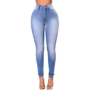 Jeans boutonnés taille haute pour femmes Pantalon en denim enduit respirant à jambe droite Style maigre-High Street - Product Image 5