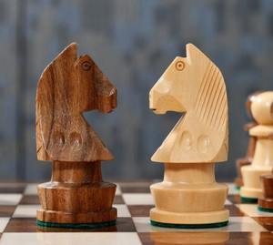 Pièces d'échecs de la série de championnat haut de gamme Staunton en bois de sheesham et de buis avec un roi de 3,75 pouces à prix avantageux - Product Image 3