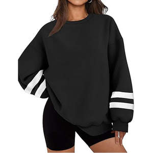 Sudadera con Capucha Oversize para Mujer, de Algodón Cálido con Forro Polar, Manga Larga, Ajuste Holgado, con Logo Frontal, Estilo Formal y a la Moda para Otoño - Product Image 4